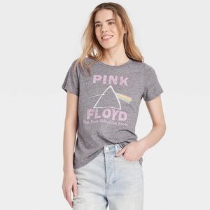 Women’s fit short sleeve XXL Pink Floyd graphic tshirt Gray cotton poly rayon